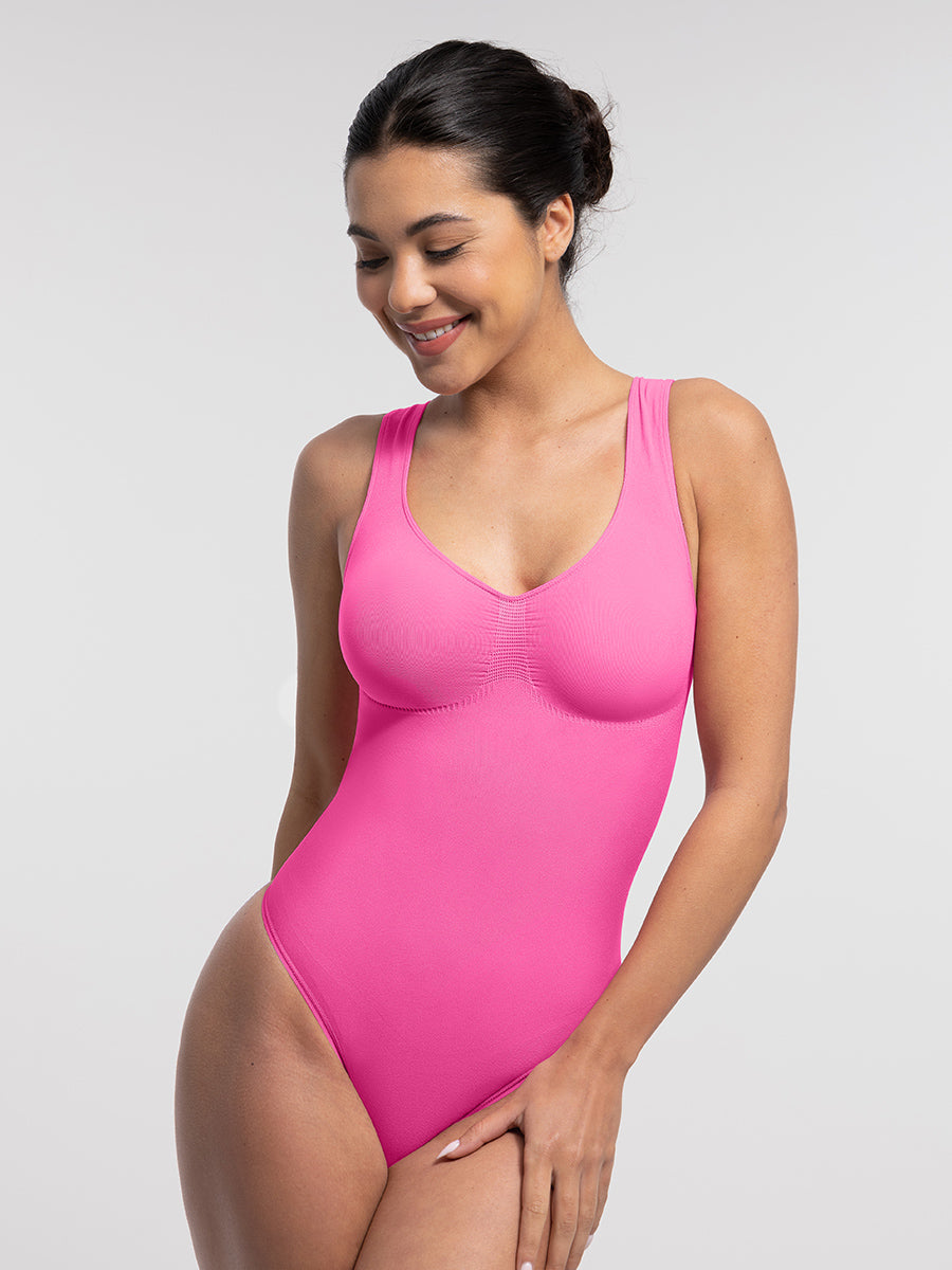 Sculpting-Bodysuit mit U-Ausschnitt und Tanga