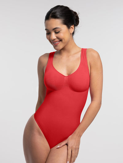 Sculpting-Bodysuit mit U-Ausschnitt und Tanga