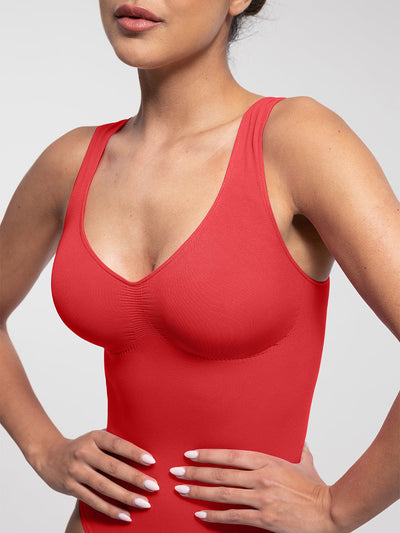 Sculpting-Bodysuit mit U-Ausschnitt und Tanga