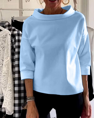 Aldona® | Elegante Damenbluse mit halben Ärmeln