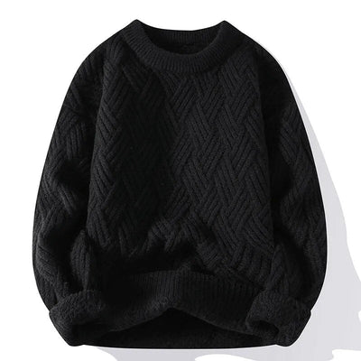 Klassischer Loose Fit-Strickpulloverfür Herren