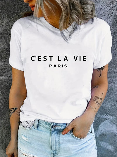 Paris T-Shirt mit Rundhalsausschnitt