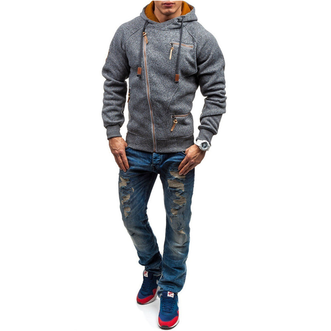 Lässige Winter-Kapuzenjacke für Männer