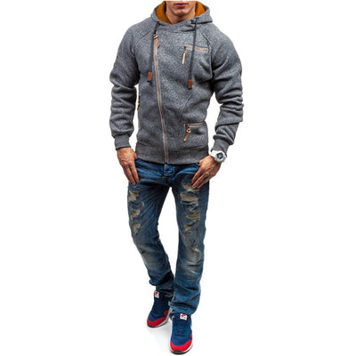 Lässige Winter-Kapuzenjacke für Männer
