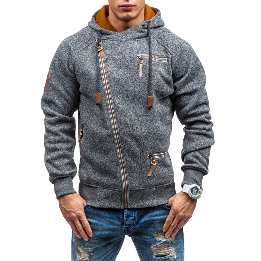 Lässige Winter-Kapuzenjacke für Männer