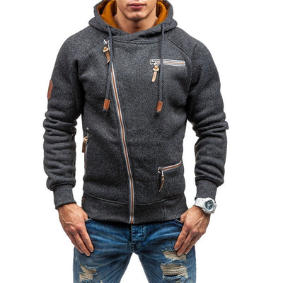 Lässige Winter-Kapuzenjacke für Männer