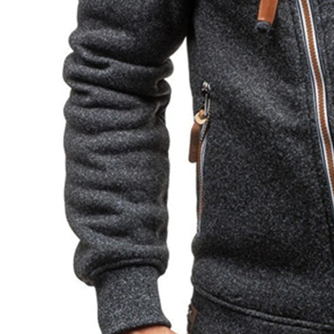 Lässige Winter-Kapuzenjacke für Männer