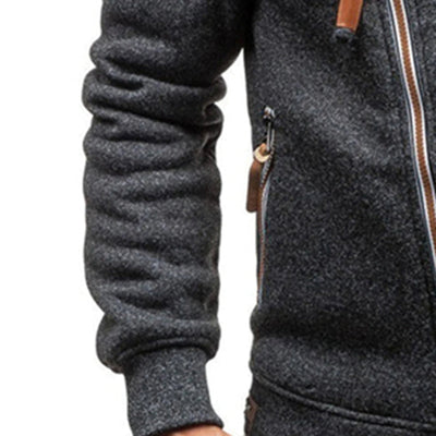 Lässige Winter-Kapuzenjacke für Männer