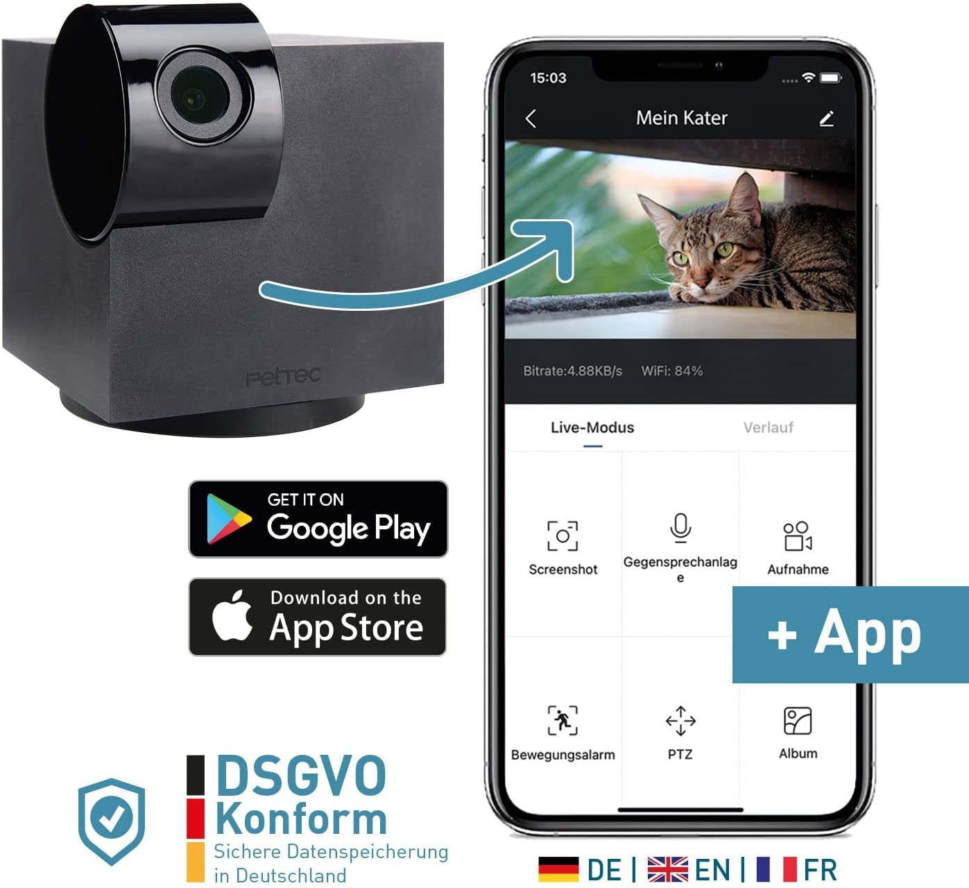 GuardianPaw - 360° Kamera für Haustiere