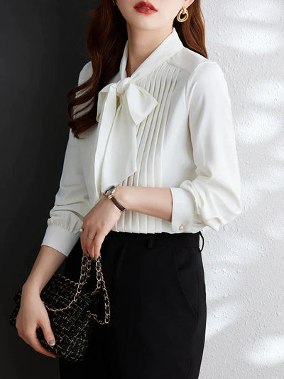 Artemis® | Elegante Bluse mit geknöpfter Fliege