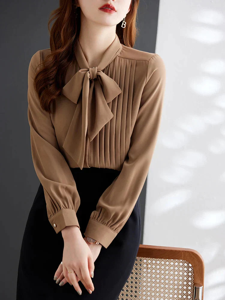 Artemis® | Elegante Bluse mit geknöpfter Fliege