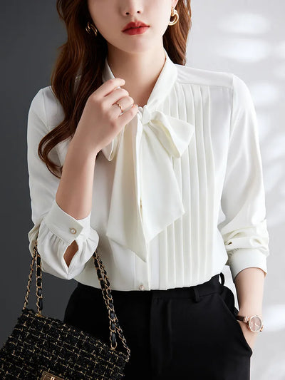 Artemis® | Elegante Bluse mit geknöpfter Fliege