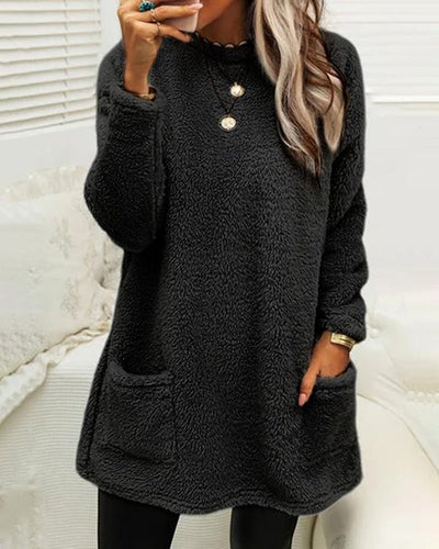 Gemütlicher Mockneck Longpullover für Frauen