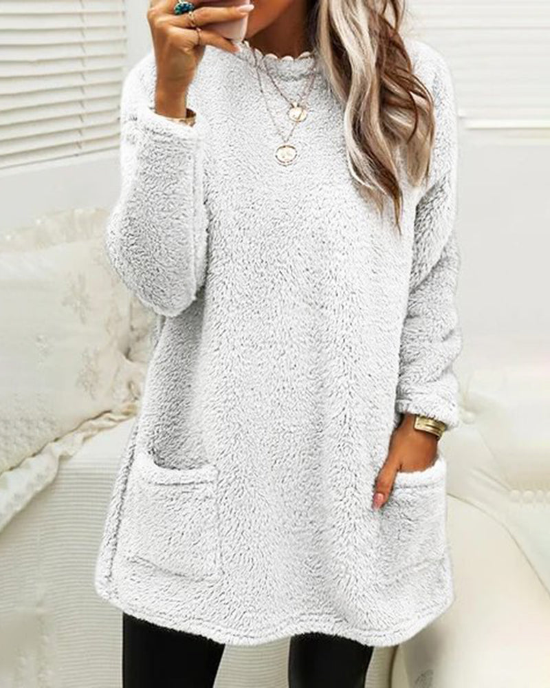 Gemütlicher Mockneck Longpullover für Frauen