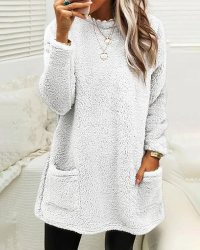 Gemütlicher Mockneck Longpullover für Frauen