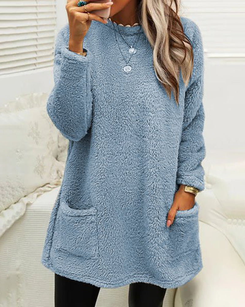 Gemütlicher Mockneck Longpullover für Frauen