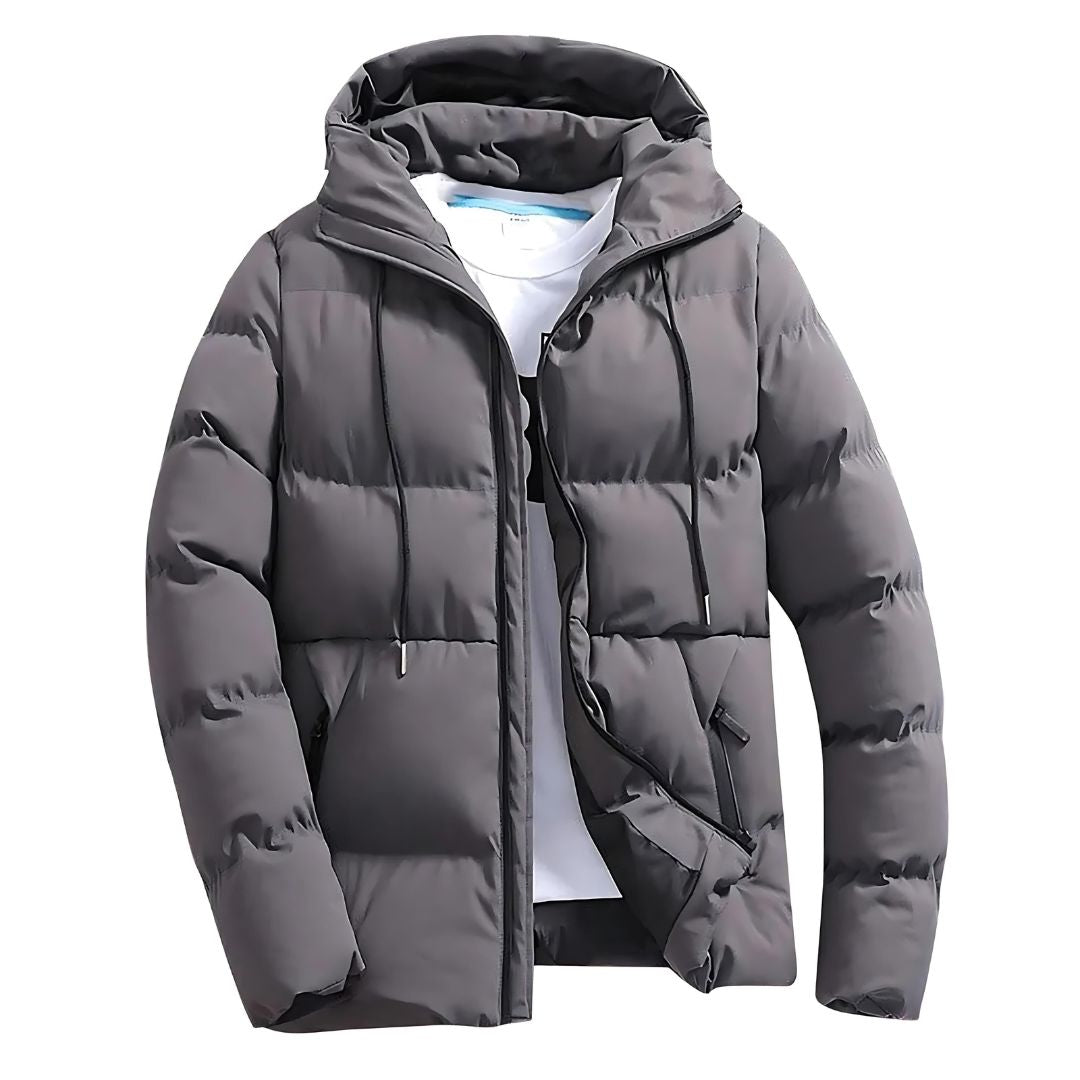 Wasserdichte Winterparka-Jacke mit Kapuze für Herren
