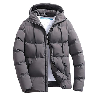 Wasserdichte Winterparka-Jacke mit Kapuze für Herren