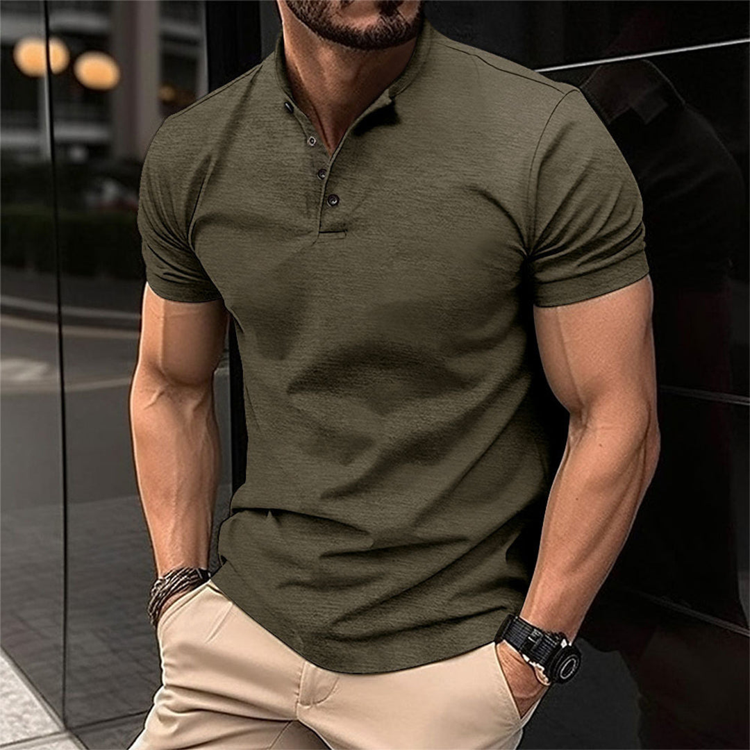 Polohemd | Kurzarm | Halber Knopf | Polo T-Shirt | Herren T-Shirt