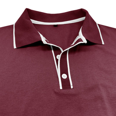 Poloshirt für Herren – Elegantes Polo mit weißen Kontrastdetails für den Sommer