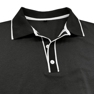 Poloshirt für Herren – Elegantes Polo mit weißen Kontrastdetails für den Sommer