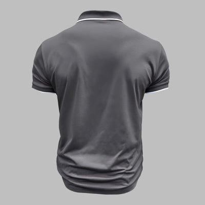 Poloshirt für Herren – Elegantes Polo mit weißen Kontrastdetails für den Sommer