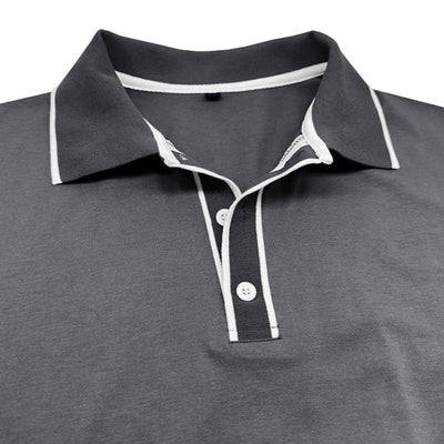 Poloshirt für Herren – Elegantes Polo mit weißen Kontrastdetails für den Sommer