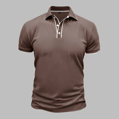 Poloshirt für Herren – Elegantes Polo mit weißen Kontrastdetails für den Sommer