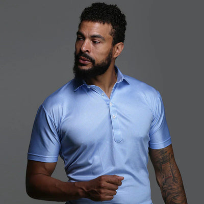 Formelles Herren Polo, mit steifem Kragen und elegant