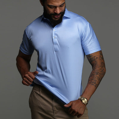 Formelles Herren Polo, mit steifem Kragen und elegant