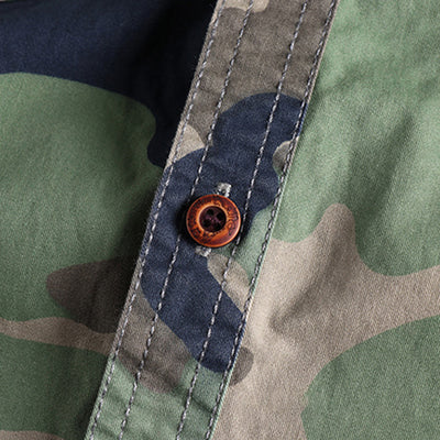 Robustes Herren langarm Hemd in Camouflage Optik