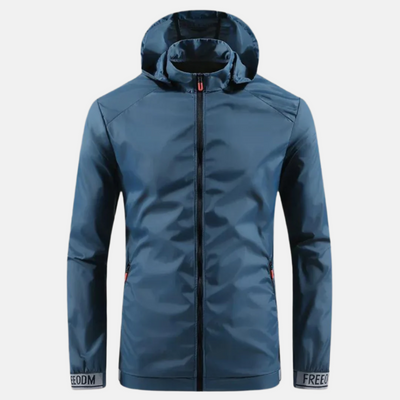 Regenjacke für Herren - Wasserdichte Übergangsjacke mit Kapuze