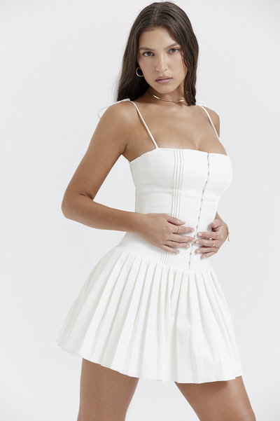 Alba | Plissiertes Korsett-Kleid