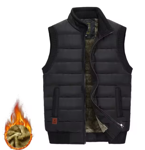Warme Outdoor Weste mit Futter für Herren