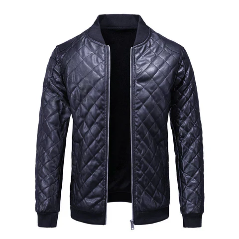 Lässige Lederjacke für Herren