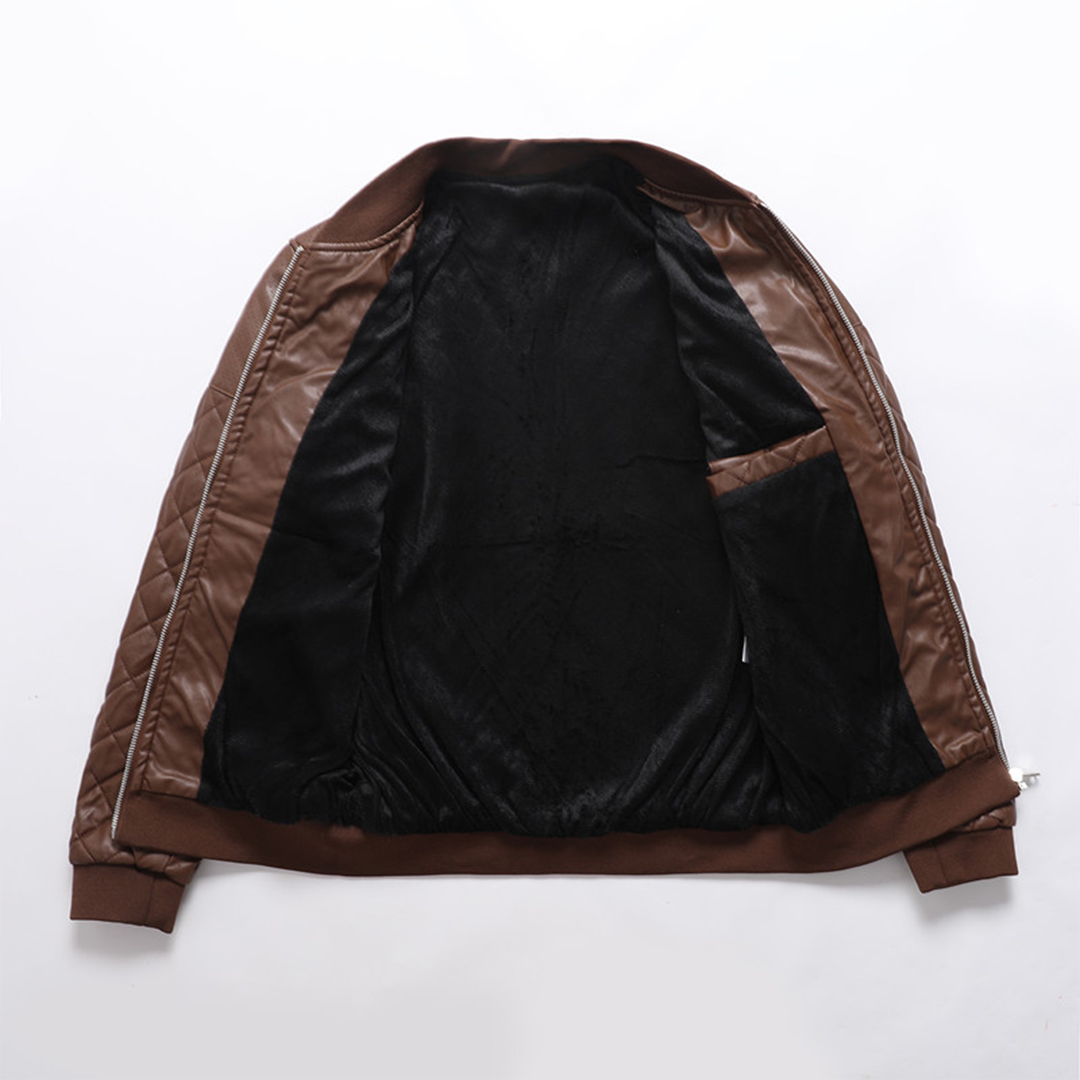 Lässige Lederjacke für Herren