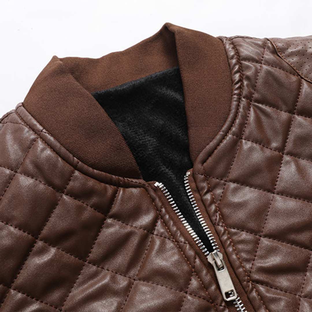 Lässige Lederjacke für Herren