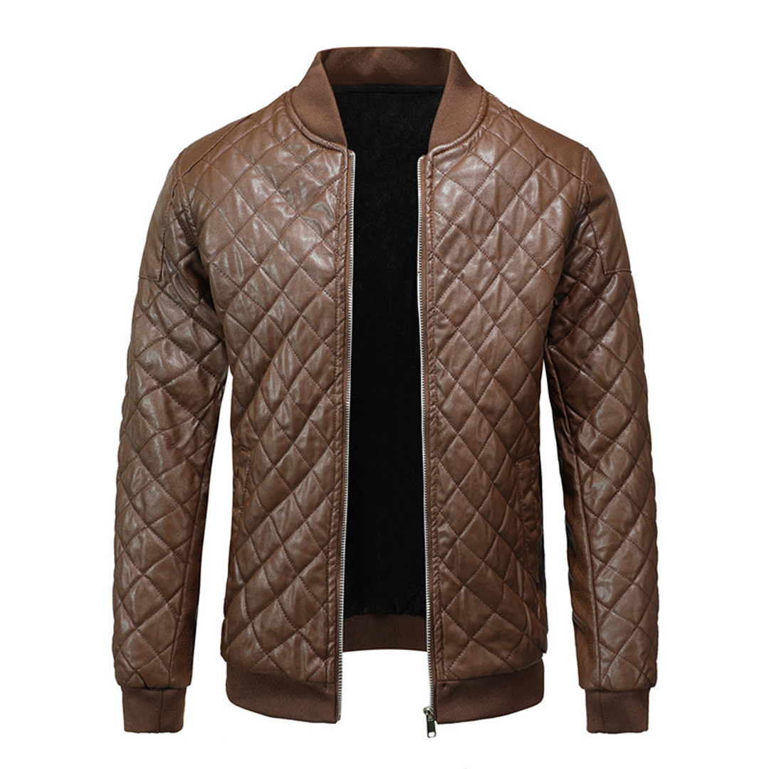 Lässige Lederjacke für Herren