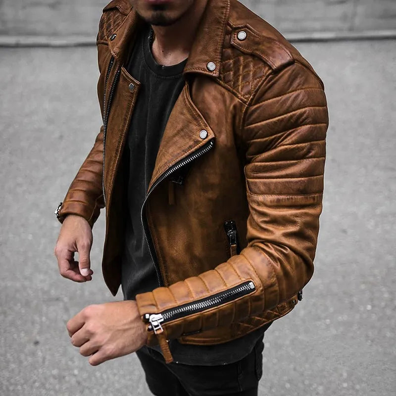 Hochwertige Herren-Lederjacke für Männer