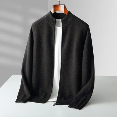 Herren Luxus Kaschmir Strickjacke in Premium Qualität