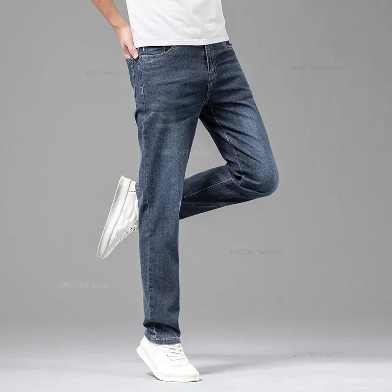 Jeans für Herren - Sommerliche Stretch Hose in Slim Fit