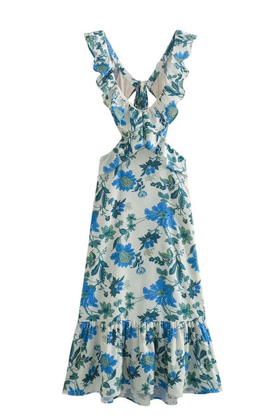 Azaria™ | Geblümtes Kleid mit Rüschen
