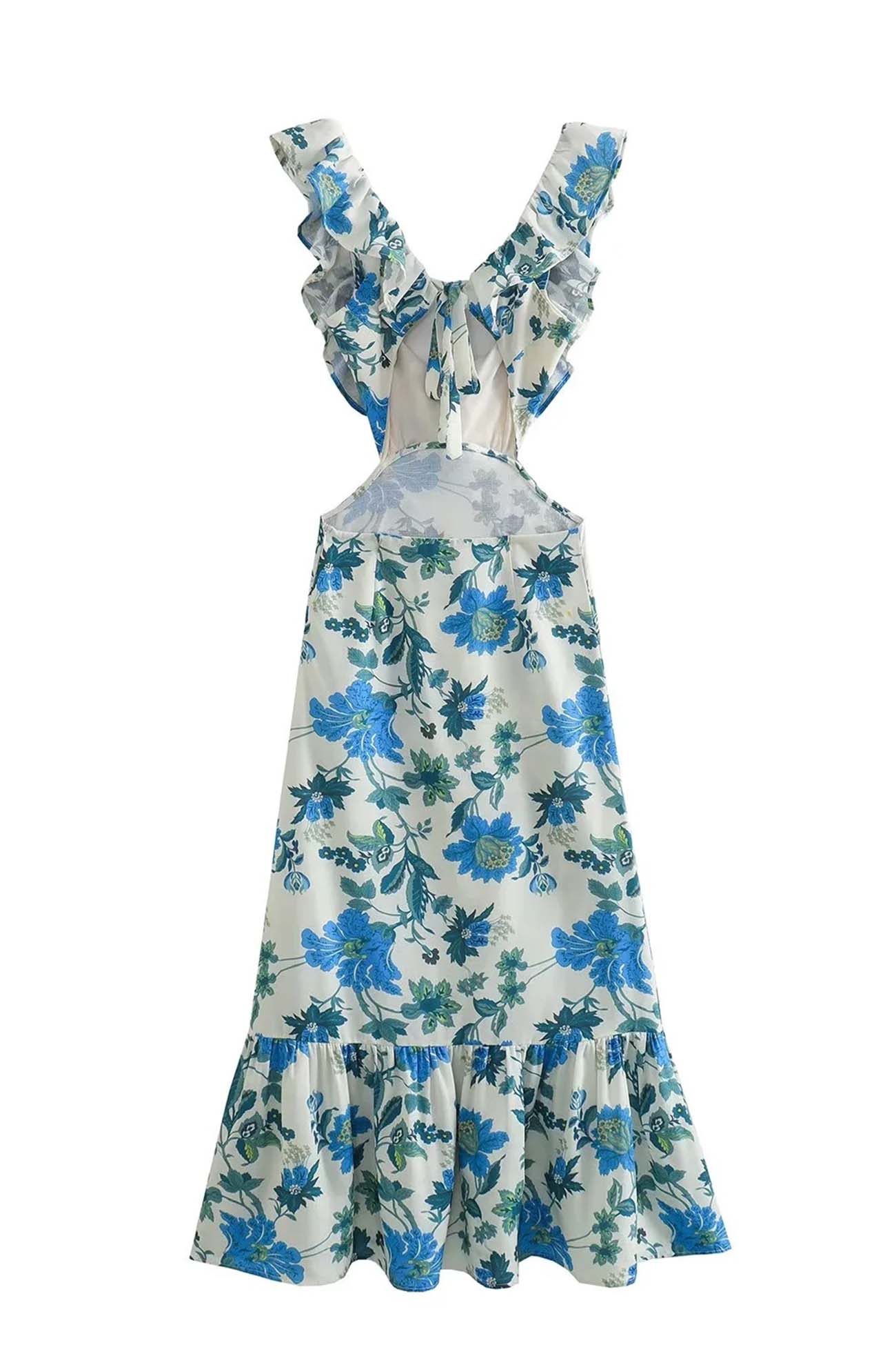 Azaria™ | Geblümtes Kleid mit Rüschen