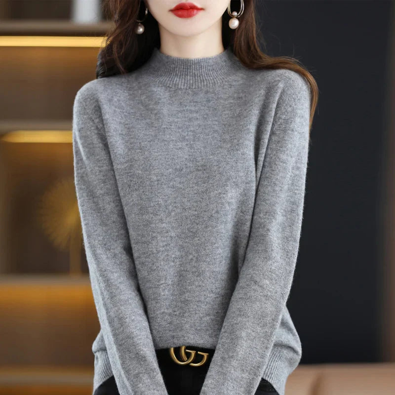 Pullover mit Stehkragen für Damen