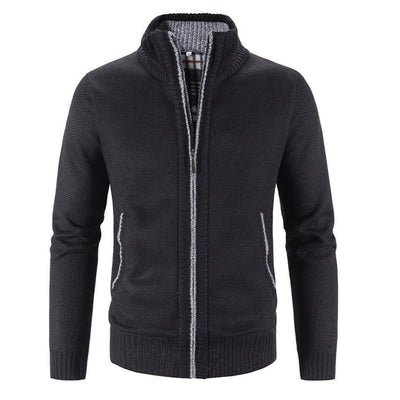 Enrich - Baumwoll-Strickfleecejacke