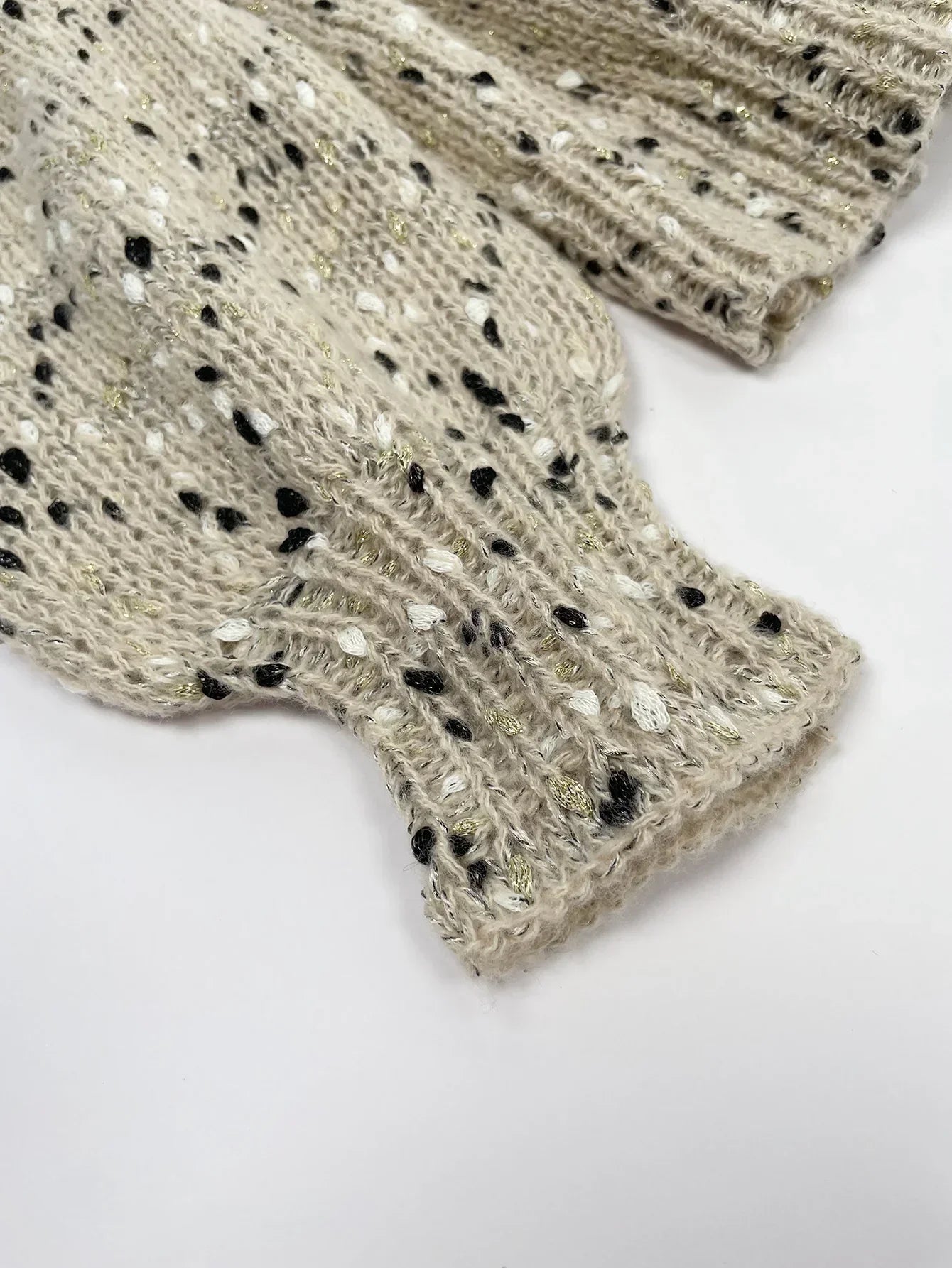 Eleganter Rundhals-Strickpullover für Frauen