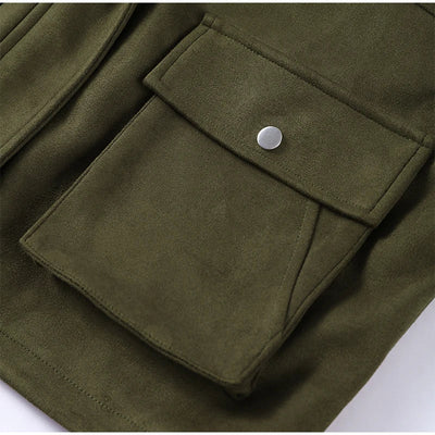 Kaira | Kunstwildleder Kurzjacke Mit Umlegekragen