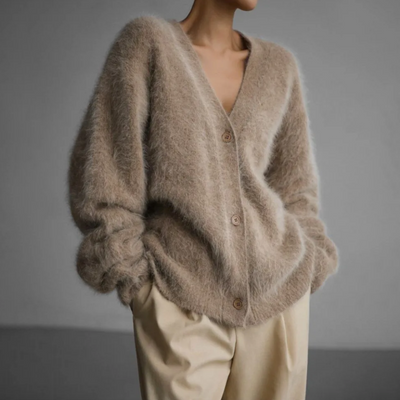 Übergroße Strickjacke für Damen