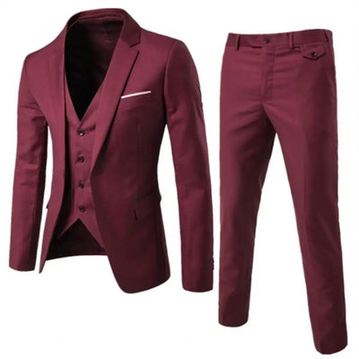 Sommerlicher Hochzeitsanzug für Herren - Leichter 3-teiliger Anzug mit Weste, Blazer und Hose