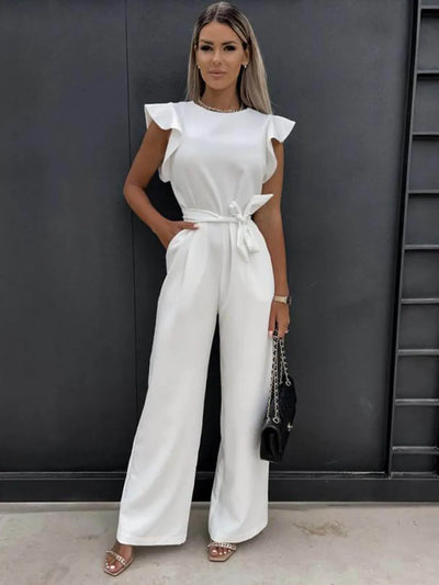 Edith Sommerlicher Jumpsuit | Leichter, stilvoller Jumpsuit für Damen mit weitem Bein